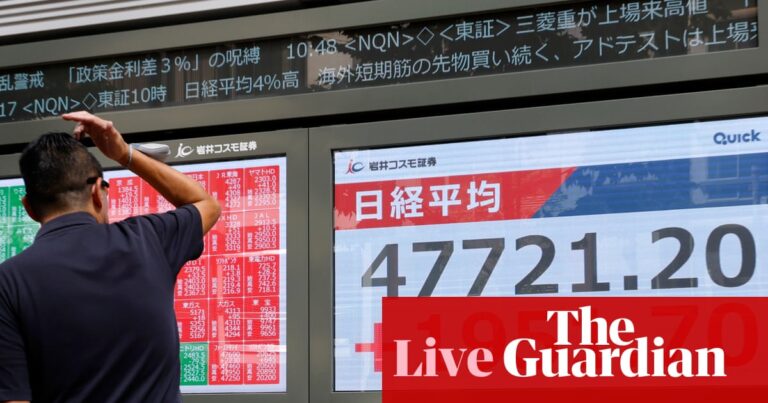Yen Srive and Nikkkei hit history After the Seae Takit Twain Acting Added Added Advation; Gold approaching $ 4,000 if Rally continues - Business Live | Labor 5 3980